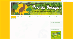 Desktop Screenshot of parcanimalierduquinquis.com